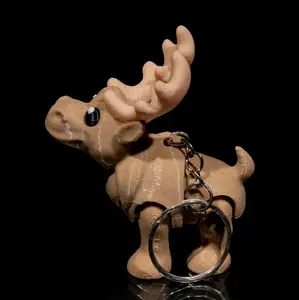 Snow Moose Keychain - Perfect for Keys and Accessories
