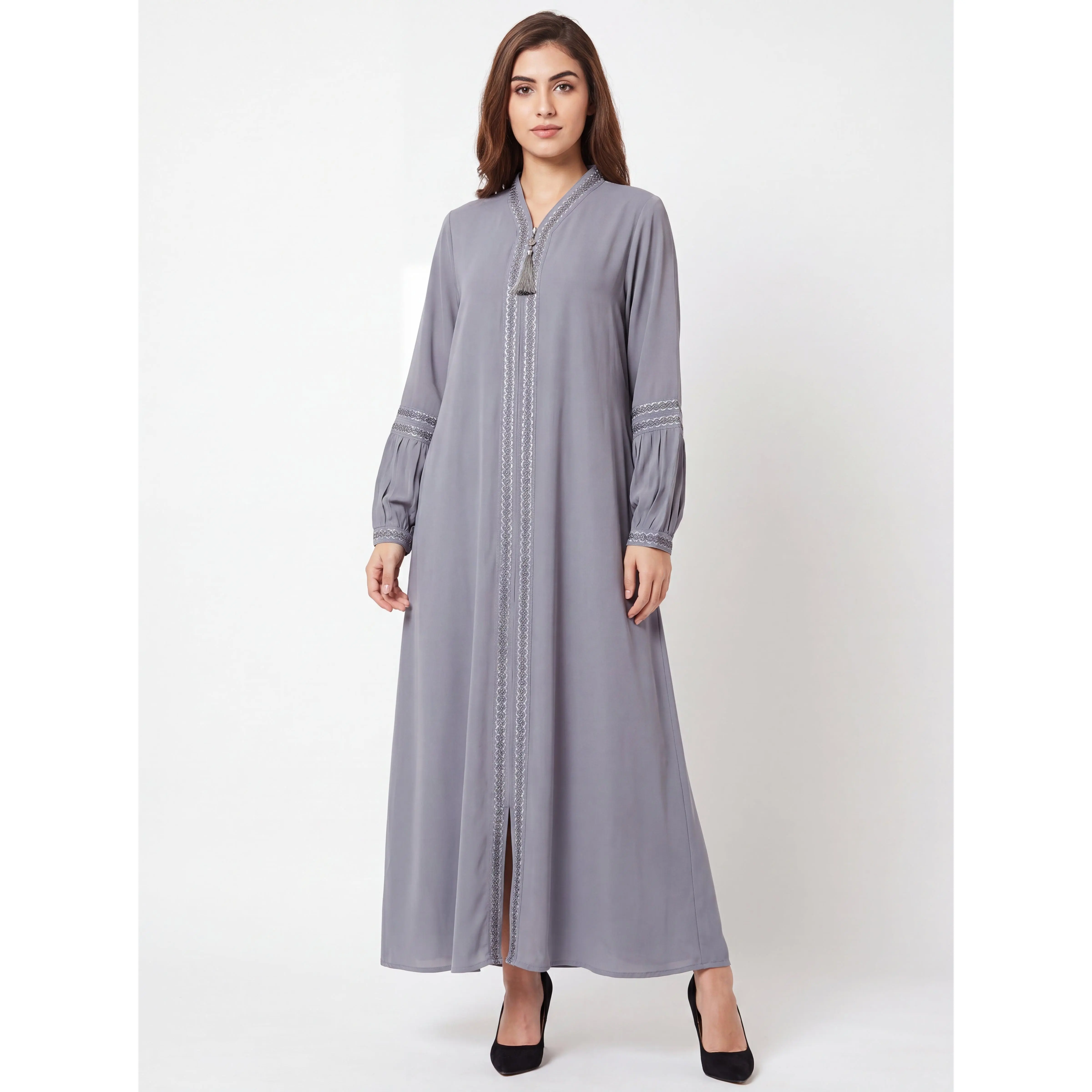 Zuhra Abaya - Women's Embrodiered Traditional Abaya, Dress, Abaya, Perfect for Eid, Ramadan, Gifts for Her