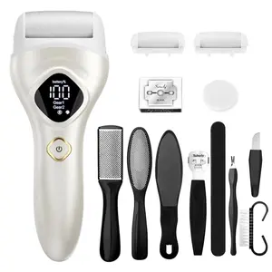 Portable Electronic Foot File Pedicure Tools, Professional Pedi Feet Care Perfect for Dead,Hard Cracked Dry Skin Ideal Gift Waterproof Callus Remover Daily Smooth steelsoap