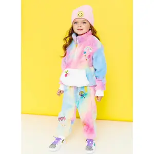 Fuzzy Pastel Tie Dye Patch Set