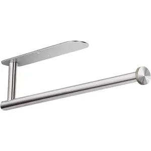Paper Towel Holders for Kitchen,Paper Towels Bulk- Self-Adhesive under Cabinet,Both Available in Adhesive and Screws,Stainless Steel Dr Catch