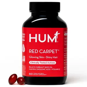 HUM Red Carpet Hair & Nails Formula, 60 Vegetarian Softgels HUM Red Carpet Hair & Nails Formula, 60 Vegetarian Softgels
