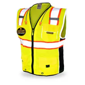KwikSafety CLASSIC Safety Vest (JUMBO Pocket) Class 2 ANSI Tested OSHA Compliant Hi Vis Reflective Surveyor - Model No.: KS3302