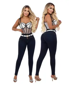 Liana Women's High-Waist Skinny Denim Pants - Colombian Lift Bottom outdoorfun