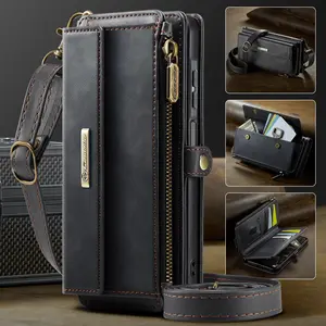 Wallet Case for Galaxy A16/a17/a13/a14/a15 & A52/a53/a54/a55/a56/a57, Rfid Protection, Stand, Card Slots, Short Strap + Long Shoulder Strap, Unisex