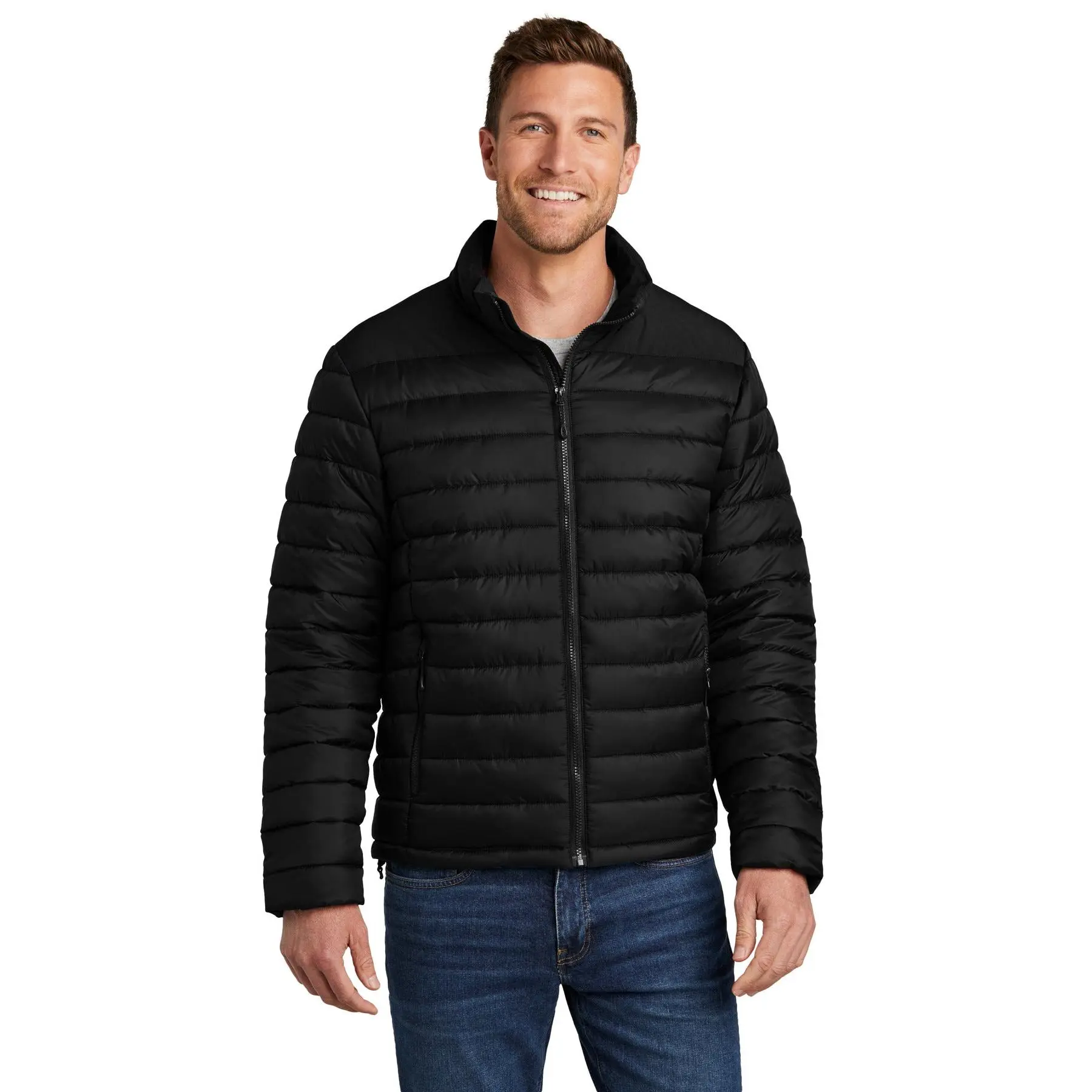 Custom Embroidery or DTF Print - Port Authority ®  Horizon Puffy Jacket J364