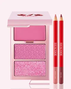 ONE/SIZE | Snatch & Glow Cheek & Lip Trio | Blurring Blush Palette & Waterproof Precision Lip Liner Set