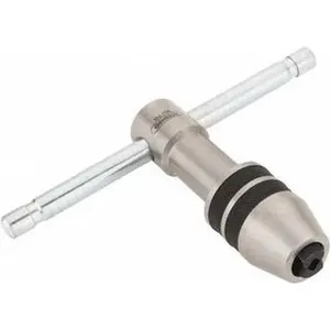 Model 166 T Handle Tap Wrench, 1/4 to 1/2" Tap Capacity, 3-3/4" Overall Length