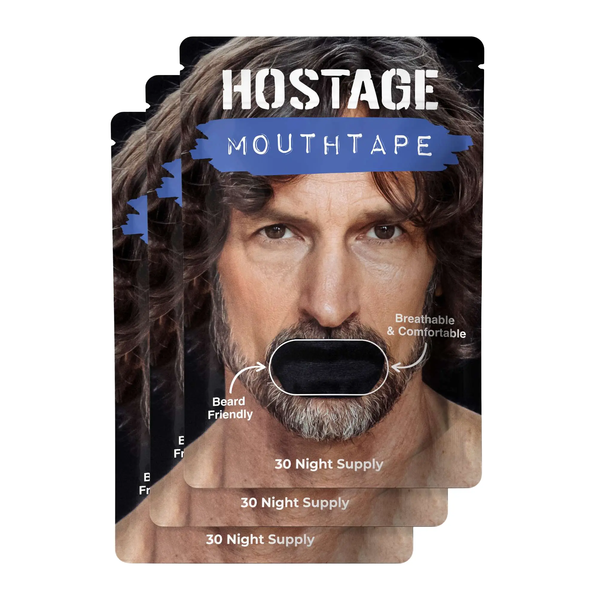 Hostage Mouth Tape Buy 2 Get 1 FREE - 90 Day supply