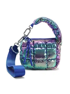 Women's Solid Color Quilted Design Handbag, Fashionable Puffer Design Clutch for Daily Used, Casual Trendy Versatile High-quality Handbag Crossbody Clutch Purse