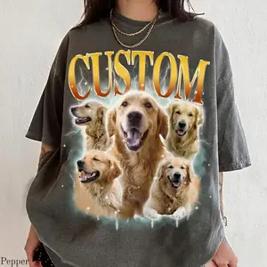 Custom Vintage 90s Bootleg Pet Shirt | Personalized Dog Graphic Tee |