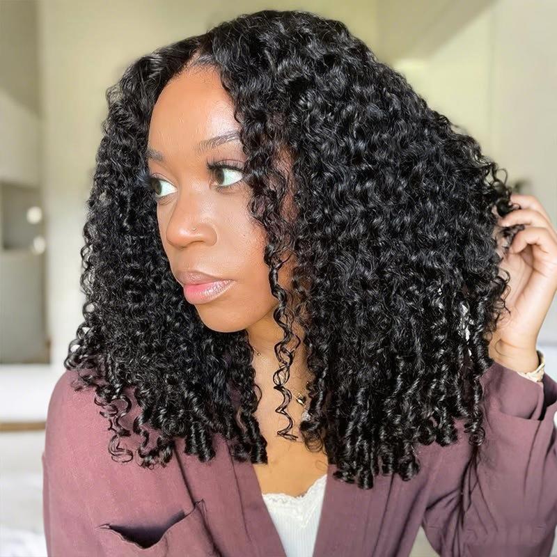 OQ HAIR Burmese Curly 9x6 TPart Wear Go Wig Pre-Everything Curly Texture Glueless Drawstring Wig With Defined Finger Coil Ends