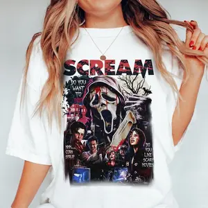 Retro Scream Ghostface Shirt, Scream Shirt, Ghostface Shirt, Horror Movies, Horror Movie Shirt, Scream, Horror Movie Gifts, Horror Movie