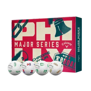 Callaway Golf Chrome Tour May Major Golf Balls in White
