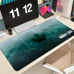 Game Rainbow Six Mouse Pad Design Extended Mousepad XXL 1000×500mm 900×400mm 800×400mm 600x300mm Large Gaming Mouse Pad - Extended, Thick, Non-Slip Rubber Base Desk Mat with Precision Stitched Edges - Washable Large Desk Pad