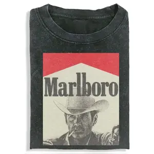 Vintage Marlboro Cowboy Shirt, Classic Western Smoking Graphic Tee, Unisex Crew Neck Shirt, Gift for Men, Trending T-Shirt
