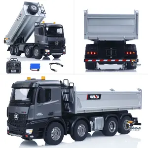 Huina 1573 1/14 RC Dump Truck 12 Channel Remote Control Tipper Ready-to-Run Toy with Light & Sound FX Radio USB Charger