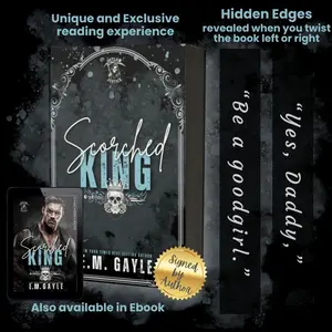 Scorched King Special Edition Paperback with Hidden Double Edge Design.