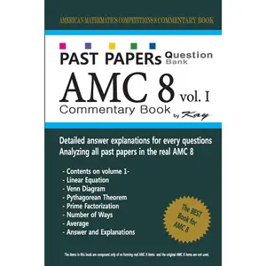 Past Papers Question Bank AMC8 [volume 1]: amc8 math preparation book