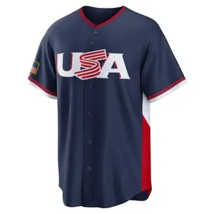 Unisex 2026 Paul Skenes USA Baseball Jersey - Short Sleeve Tops, Pique Fabric, Vibrant Print Professional World Baseball Classic Sports Shirt