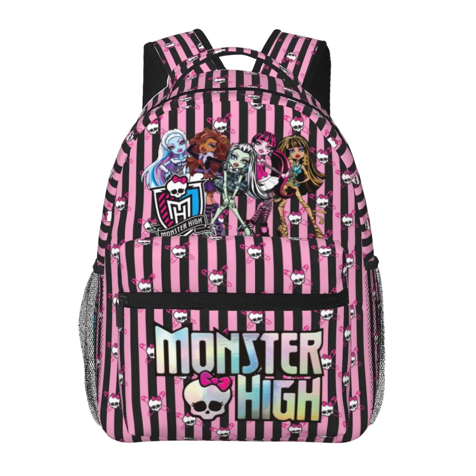 Monster high Lightweight Backpack Monster high dolls Full Print Laptop Backpack for School Holiday Birthday Gift Fans