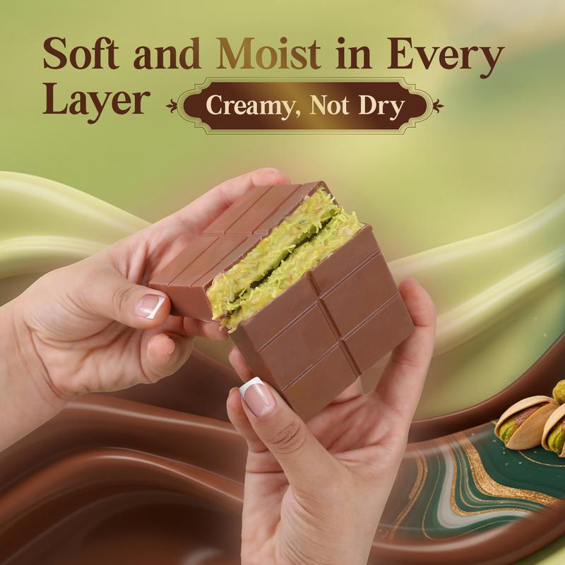 Patis Savore Dubai Chocolate Pistachio Bar Bar Milky | 7 oz | TikTok
