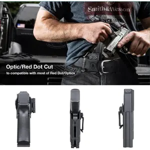 TSG Red Dot Compatible IWB Kydex RH Holster with Adjustable Cant & Retention Fits: Glock 19/Streamlight TLR-8