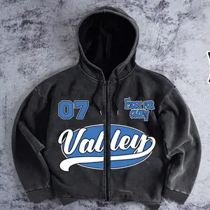 Unisex Hooded Cardigan Jacket, Retro Casual Style for Fall & Winter, Fitted and Moderate Thickness Fashion Wear