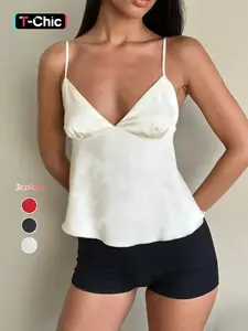 Satin Jacquard Cami Top for Women, Slim Elegant Summer Sleeveless Design for Evening Wear, Luxurious Feel and Style for All Occasions, Womenswear