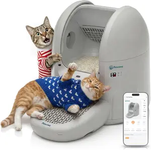 Petcove PurTek Max Self Cleaning Litter Box Extra Large Automatic Cat Litter Box with APP Control Smart Odor Blocking Spacious Design for Multiple Cats