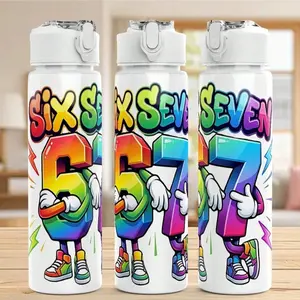 Plastic water bottle with Rainbow Six Siege themed prints. Ideal for office, holidays and daily commute. Portable design, safe for drinking, durable and large capacity. Perfect gift for St. Patrick's Day, spring and Eid.