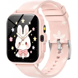 Kids Smart Watch Gift for Girls Age 5-12, Ai Functions Games HD Touch Screen Watches with Video Camera Music Player Pedometer Flashlight 12/24 hr Educational Toys Birthday Gifts-USA