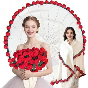 Rose Bouquet Blanket, Picnic Blanket, Preserved Flower Nap Blanket, Convertible Into A Finished Rose Bouquet Blanket, Handmade Product, Preserved Flower Nap Blanket, Cute And Girly, Office Nap Blanket, The Best Gift For Mom, Floral Blanket