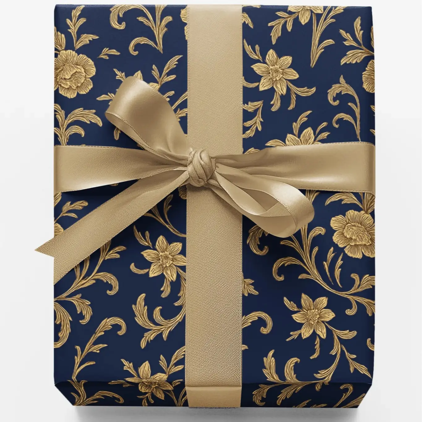 Gilded Baroque Wrapping Paper, Kids Birthday, Vibrant Gift Wrap, Neutral Elegant Luxury Wrapping Paper