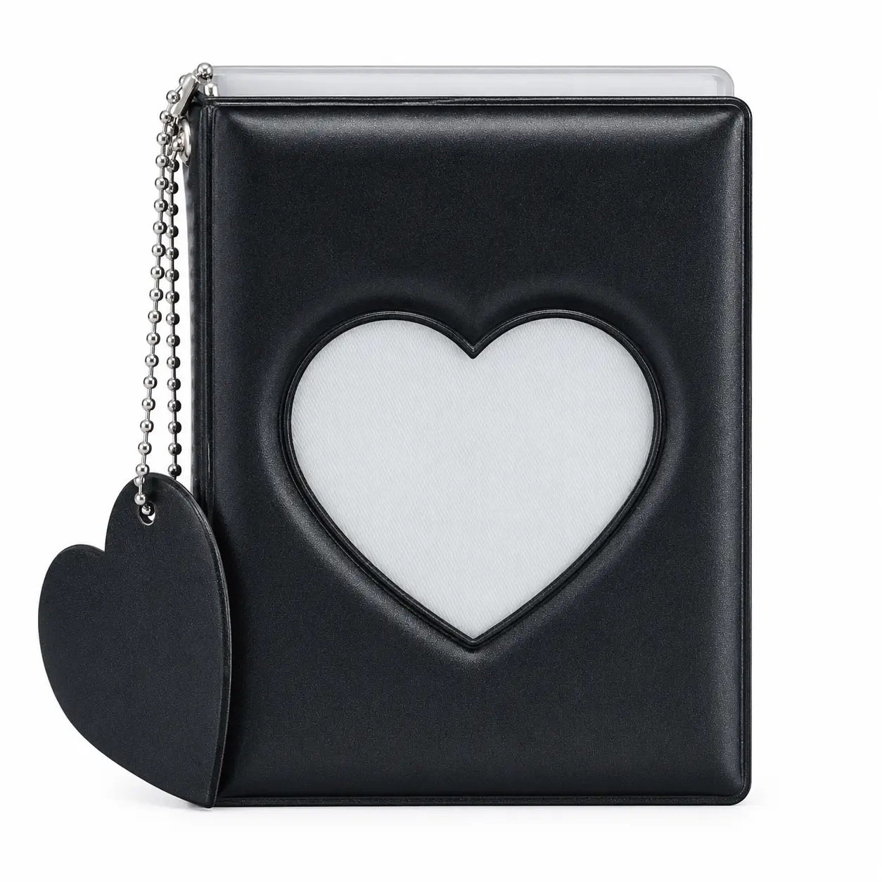 Heart Window Mini Photo Album: Compact Size for Small Photos & Card Storage