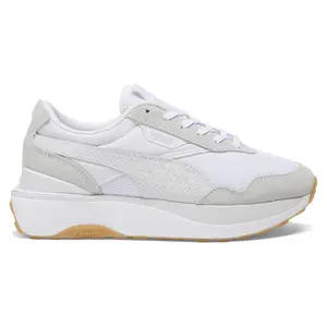 PUMA Womens Cruise Rider Scales Lace Up Sneakers Shoes Casual - Grey, White