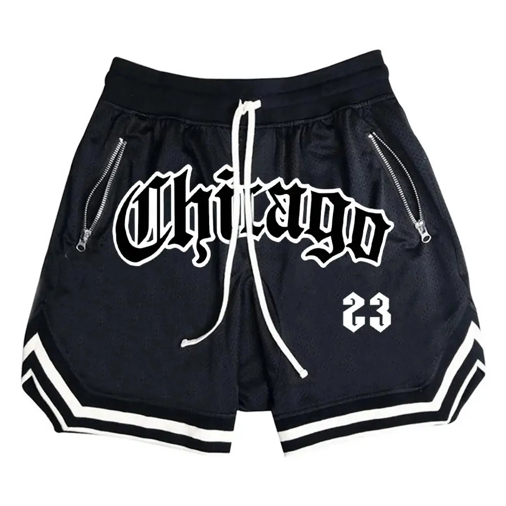 Men’s Chicago 23 Basketball Shorts – Loose-Fit Sports, Gym & Casual Shorts