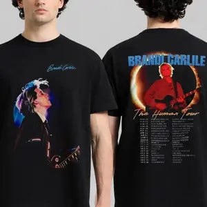 Brandi Carlile “The Human Tour” 2026 Double Sided T-Shirt, Folk Rock Concert Graphic Tee, Brandi Carlile Fans Outfit, Vintage Streetwear Unisex Shirt