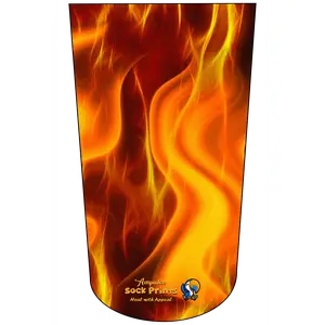 Amputee Sock "Flames V1", Prosthetic Limb Sock, 3ply Stump Sock