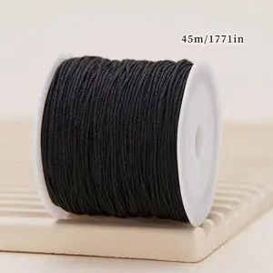 1pc 0.8mm Multicolor Thread, 45m/1771in Each Roll, Knot Thread For DIY Bracelet, Lace Crafting, Braiding Rope, Tassel And Beaded Jewelry Making