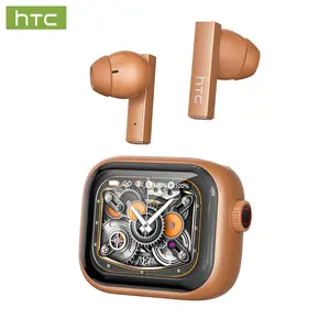 HTC NE40 Bluetooth 5.4 Earphones LED Display High Fidelity Waterproof Wireless Earphones | Suitable for Office, Sports, Study and Audio Calls | Built-in Microphone | Earphones