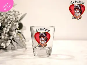 La Sadgirl UV DTF Shot Decal