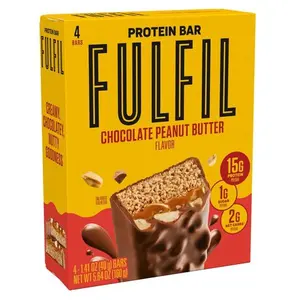 (W)FULFIL Nutrition Vitamin & Protein Nut Bars, Chocolate Peanut Butter, 4 Pack