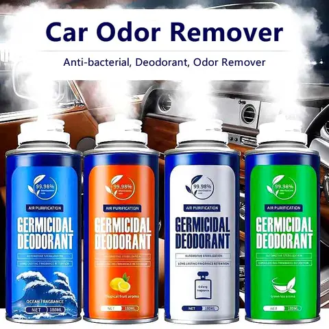 【FaddishDeal】180ml Pocket-Size Car Fragrance Spray - Auto Accessories Interior, Effortless Odor Elimination Handheld Deodorizer for Car Air Vents & Rooms, Multi-Flavor Long-Lasting Neutralizer for Cabin Smells