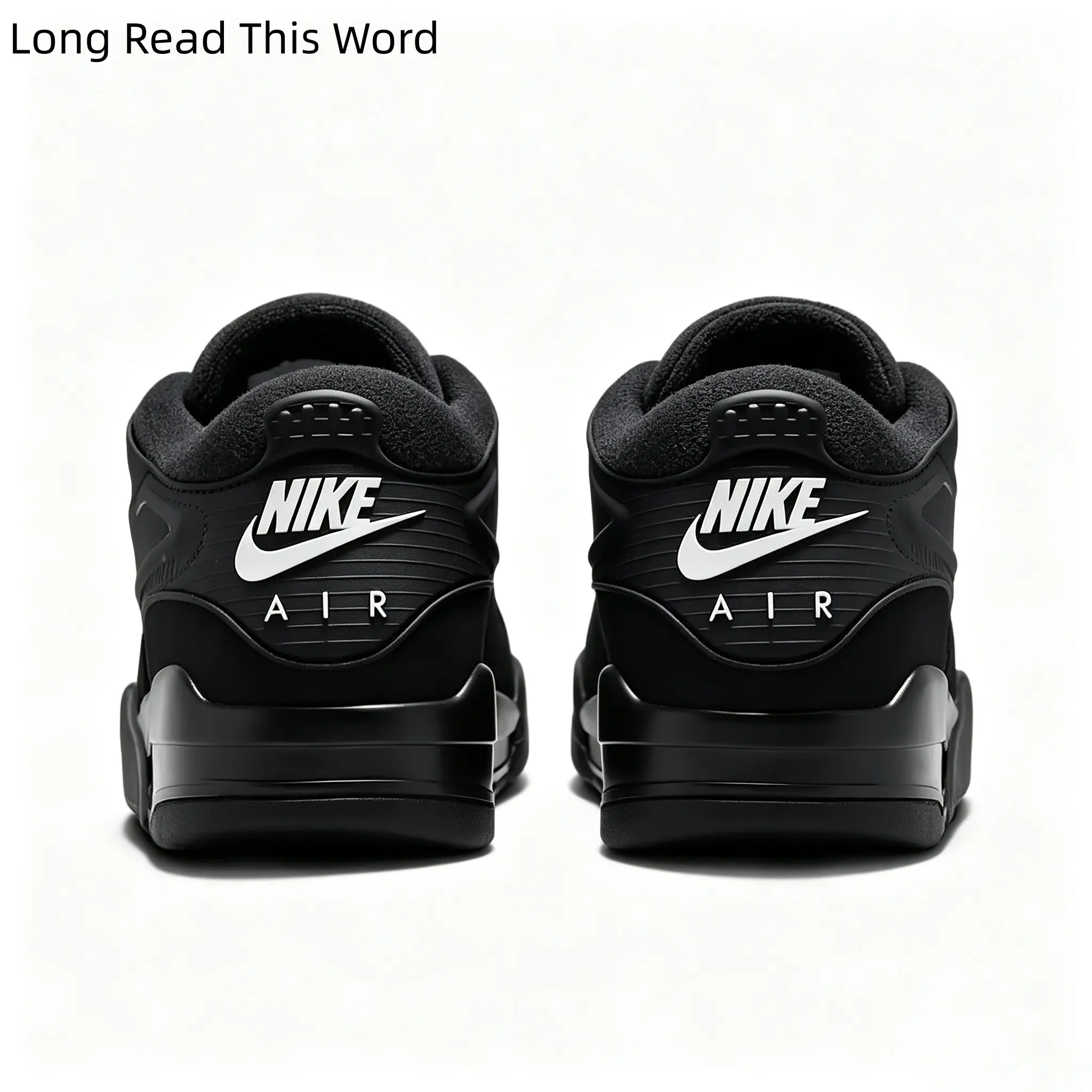 Solid Black Low Top Sneakers Cushioned Street Trainers For Men Women Daily Casual Walking