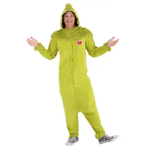 Adult The Grinch Jumpsuit Costume