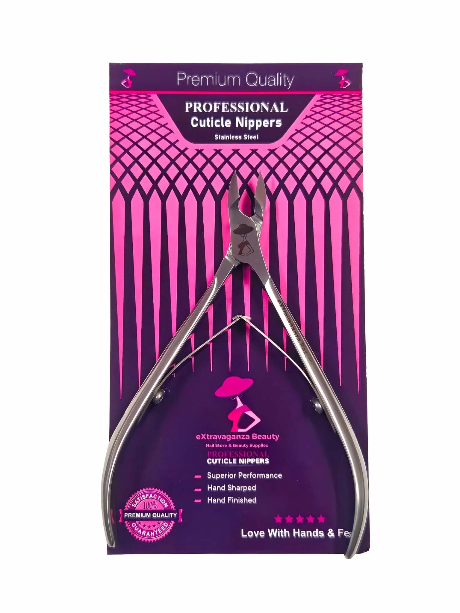 Extravaganza Nails Smart Cuticle Nippers with Handle - 11.0 cm Blade, 9.0 mm Precision Tool for Efficient Cuticle Trimming, Professional Quality Precise and Efficient Solution for Manicure, Youth Nail Care, Nail Tech Supplies, Trim Accurately