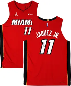 Jaime Jaquez Jr. Miami Heat Autographed Jordan Brand Red Statement Authentic Jersey - Fanatics Authentic Certified