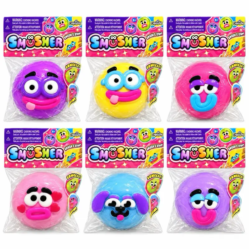 ORB Curiosities Smushers Squishy Sensory Toy – Assorted Characters
