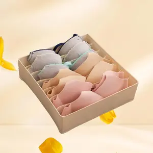 Foldable Underwear Storage Organizer with Multiple Compartments – Drawer Organizer for Socks, Bras, and Ties Small